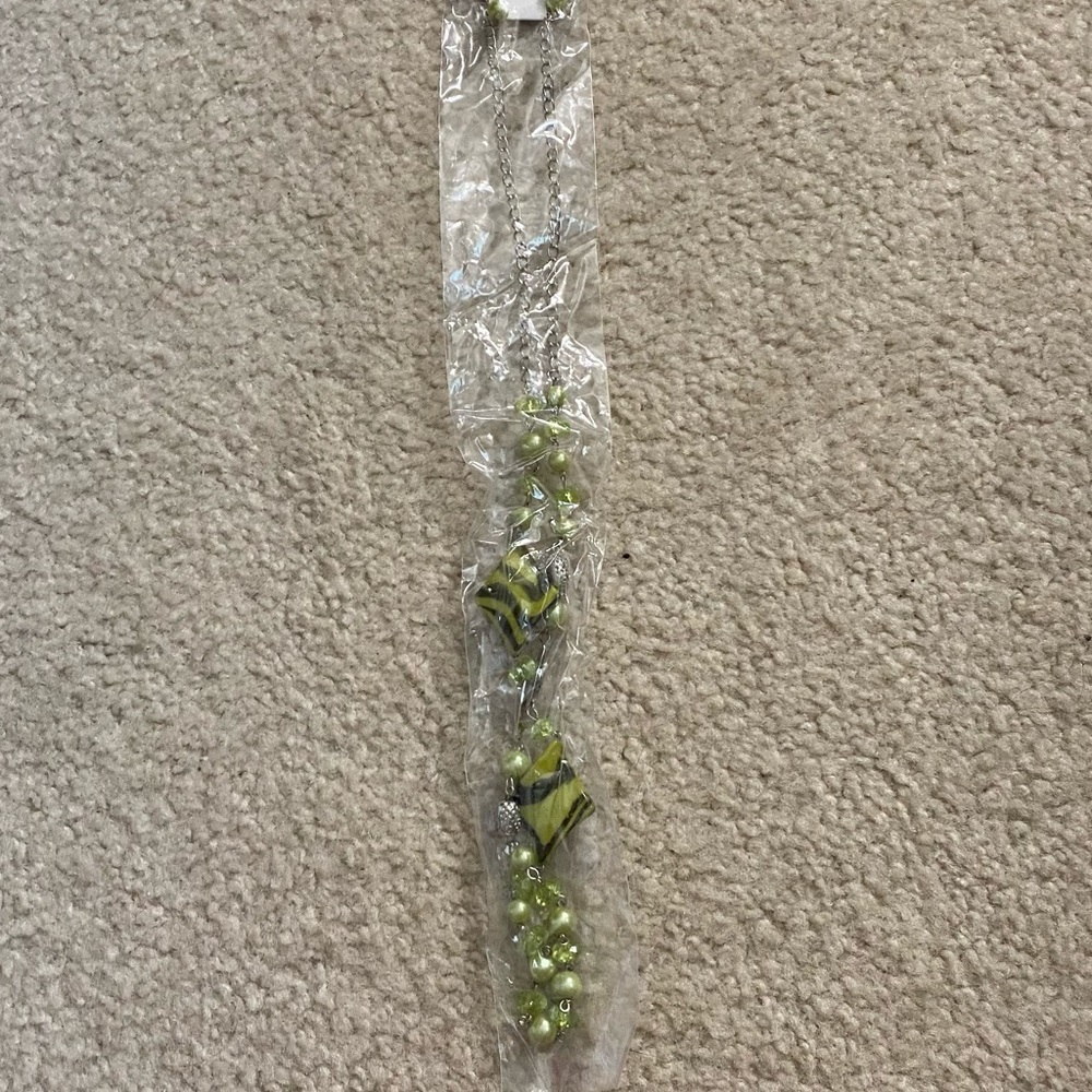 J Love Green Necklace And Earring Set